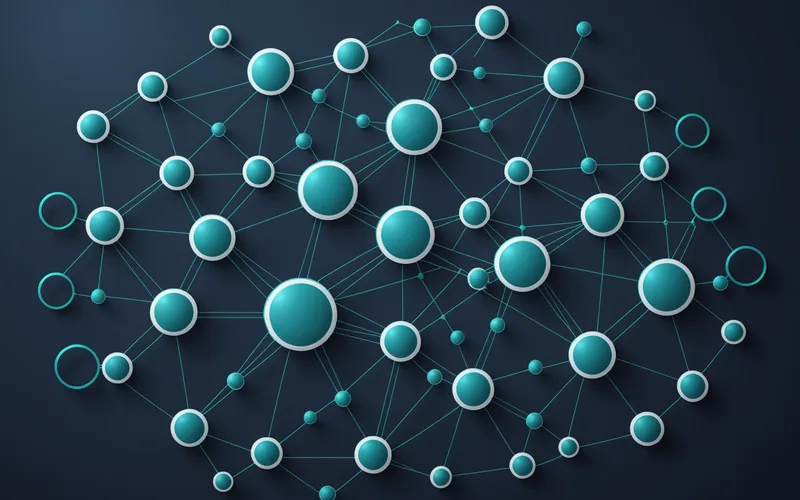 Knowledge graph network visualization showing team knowledge nodes